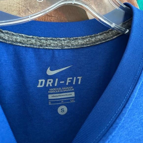 Nike Blue Sleeveless Dri-FIT Shirt s - Picture 2 of 8